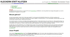 Desktop Screenshot of kleckern.schienen-tage.de